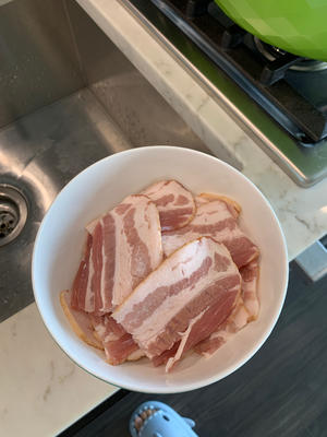 培根炒杏鲍菇
