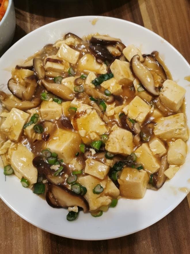 超简单还减脂 香菇烧豆腐