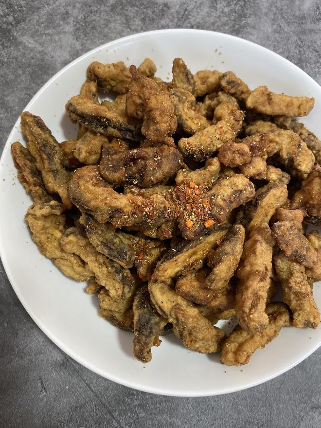 堪比烧烤的炸香菇