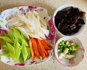 山药青笋炒木耳
