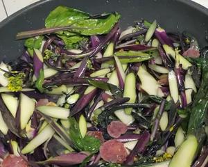 腊肠炒红菜苔 最佳搭配