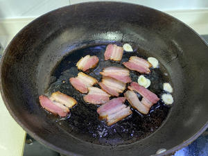 腊肉红菜苔(下饭菜)