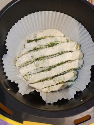 春天的味道——芦蒿叶豆干饼