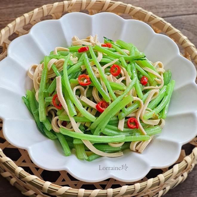 芦蒿炒北豆腐干丝