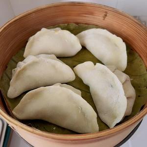 豌豆尖绿豆粉大蒸饺