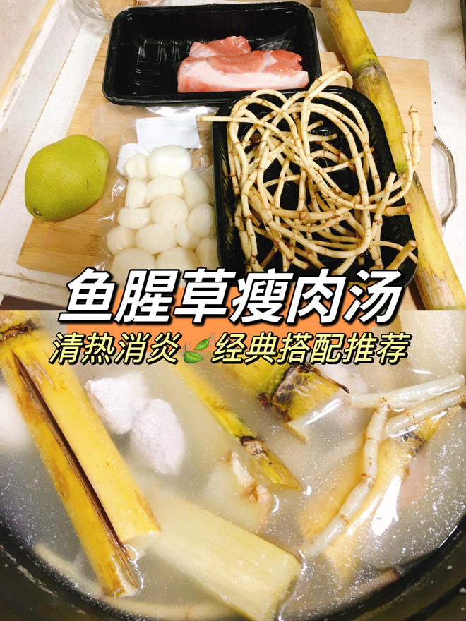 鱼腥草瘦肉汤&经典搭配推荐