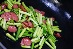 快手菜 爆炒蒜苗