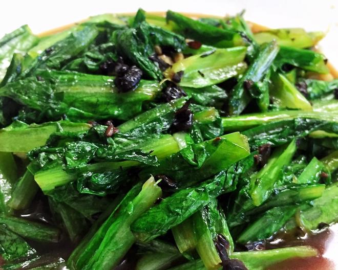 素食亦美味 ?5分钟搞定一个菜『黑豆豉炒油麦菜』