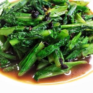 素食亦美味 ?5分钟搞定一个菜『黑豆豉炒油麦菜』