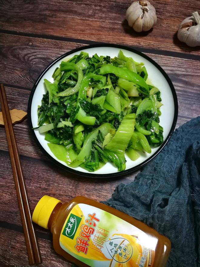 快手鸡汁蒜蓉芥菜-太太乐鲜鸡汁快手菜