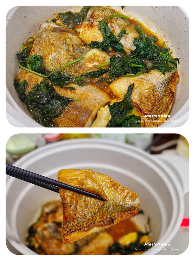 紫苏焗鲈鱼