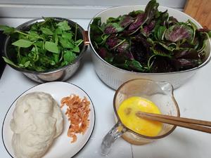 苋菜荆芥菜馍《农村塌菜馍》