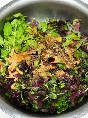 苋菜荆芥菜馍《农村塌菜馍》