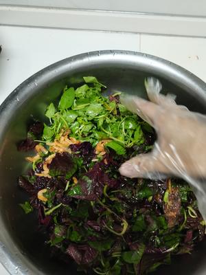 苋菜荆芥菜馍《农村塌菜馍》