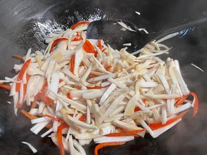 杏鲍菇炒韭黄
