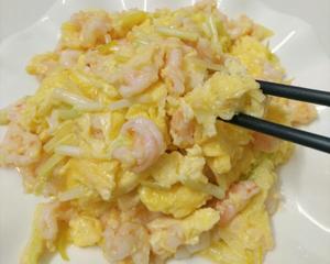 虾仁韭黄炒蛋