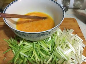 老丁的私房菜－韭黄炒鸡蛋