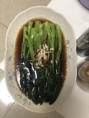 不输港式餐厅的白灼菜心