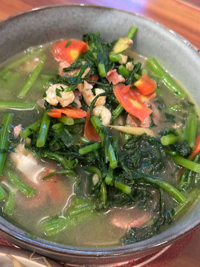 茼蒿虾仁