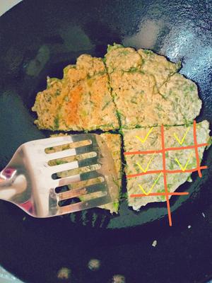 茼蒿鸡蛋饼