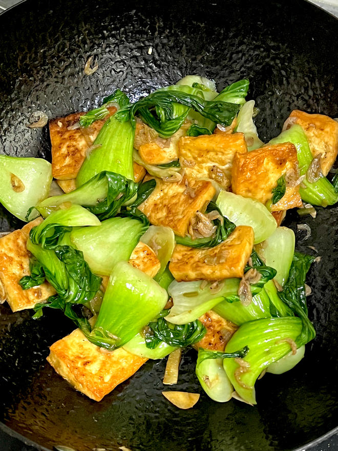 油菜烧豆腐