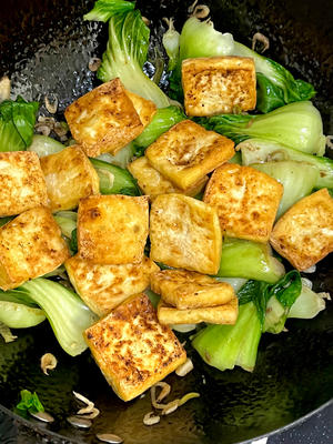 油菜烧豆腐