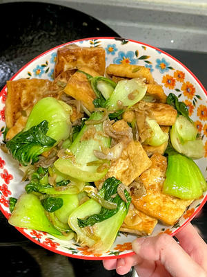 油菜烧豆腐