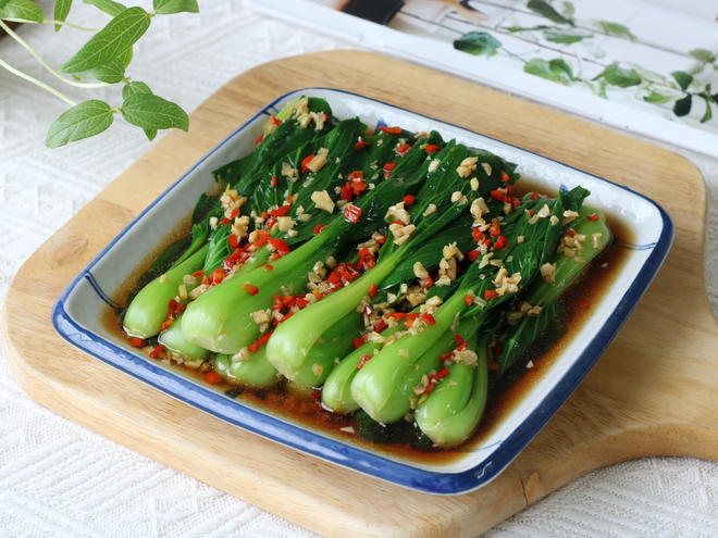 白灼油菜—年夜饭最受欢迎的素菜