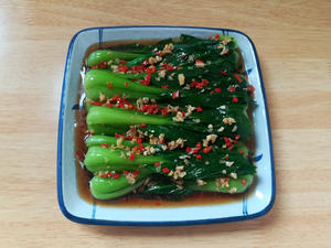 白灼油菜—年夜饭最受欢迎的素菜