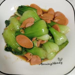 蚝油火腿油菜