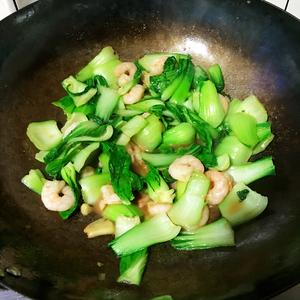 虾仁炒油菜