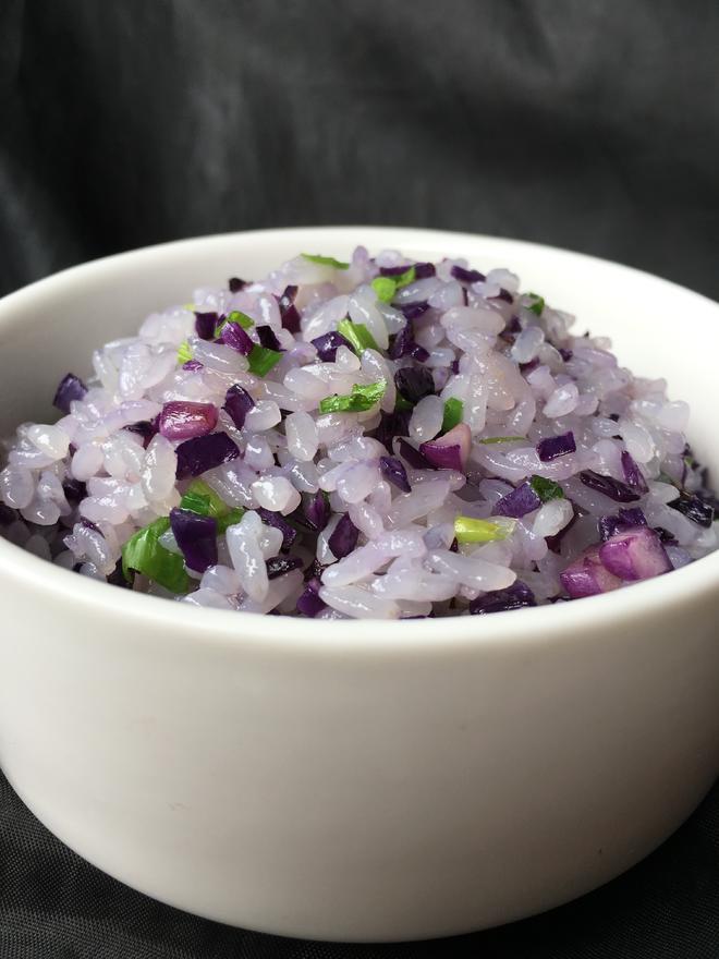 紫甘蓝炒饭