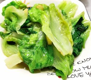 清炒生菜
