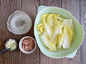 娃娃菜粉丝煲，低卡又鲜美