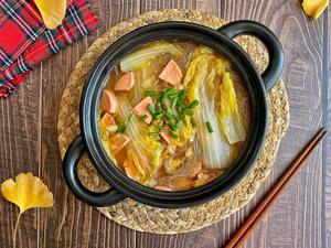 娃娃菜粉丝煲，低卡又鲜美