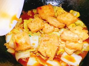 暖乎乎的娃娃菜烧豆腐，最适合转凉的天暖胃