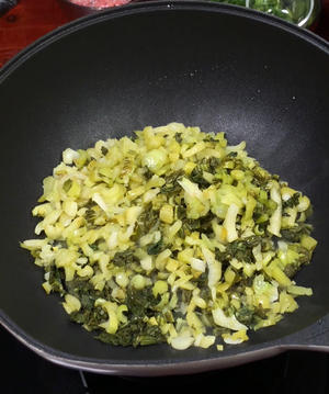 上海青酸菜炒肉末太费米饭了｜做法简单