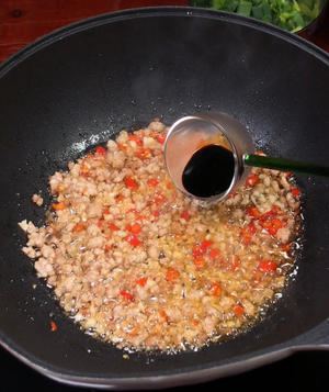 上海青酸菜炒肉末太费米饭了｜做法简单