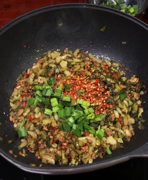 上海青酸菜炒肉末太费米饭了｜做法简单