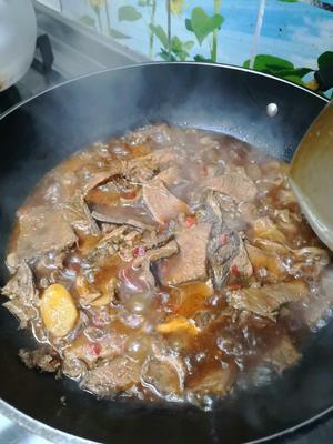 牛肉烧青菜