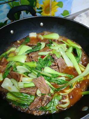 牛肉烧青菜
