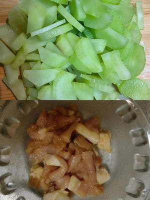 胡萝卜莴苣炒肉