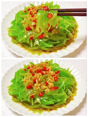 10分钟搞定的快手凉拌菜，清脆爽口的凉拌莴笋丝