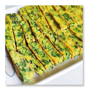 菠菜鸡蛋小方