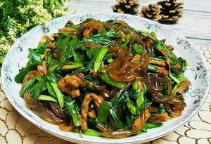 韭菜炒粉丝