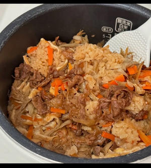 双倍牛肉牛蒡什锦饭🍚