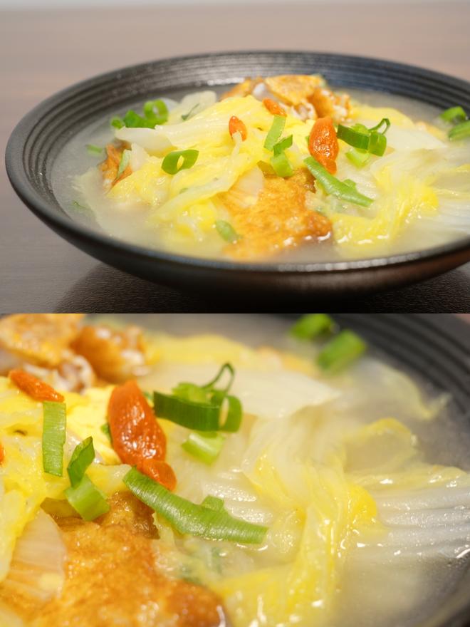 看着平平无奇却很鲜美的白菜鸡蛋汤