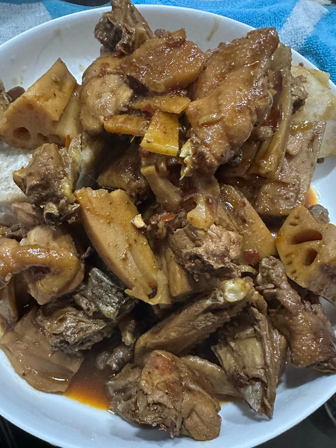 农家土鸡焖藕（炒锅版）