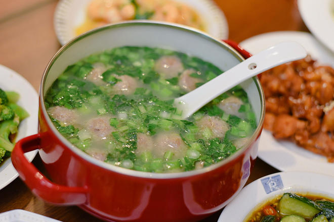 山药潮汕牛肉丸子汤