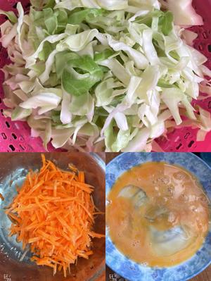 （家常菜）包菜炒胡萝卜